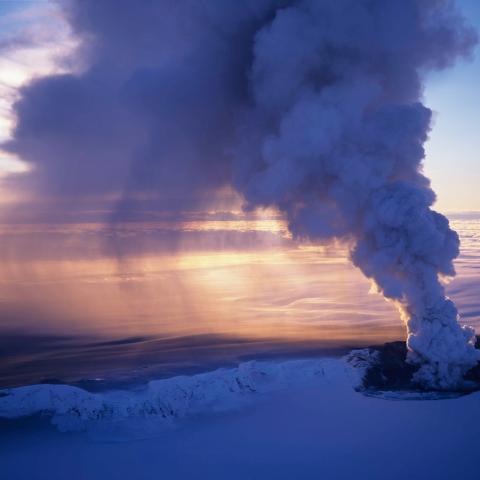 Grímsvötn eruption 1988. Photo: Freysteinn Sigmundsson